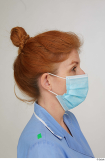 Daya Jones Nurse A Pose face with mask hair head…